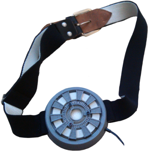 Belt Attached To Slots In The Arc Reactor Casing (491x500), Png Download