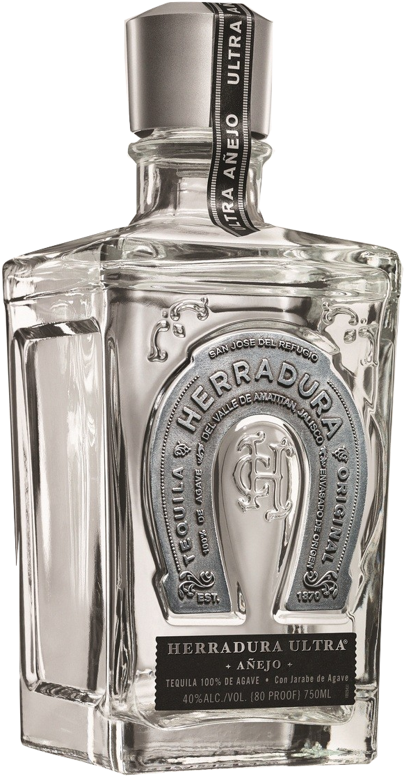 Botella -72158 Blanca R2 Burned - Herradura Ultra Tequila (638x1223), Png Download
