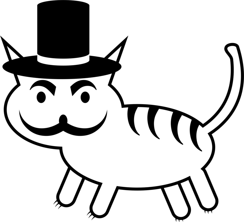 Whiskers Cat Snout Dog Cartoon - Cat (824x750), Png Download