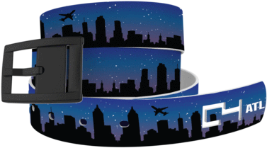 Atlanta Skyline Classic - C4 Belts C4 Design Belt: Snakeskin Grey Strap/black (480x480), Png Download