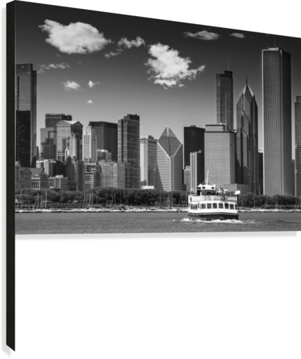 Chicago Skyline - Calvendo Chicago Monochrom (wandkalender 2018 Din A3 (429x511), Png Download