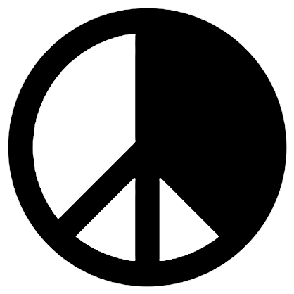 Peace Sign (461x451), Png Download