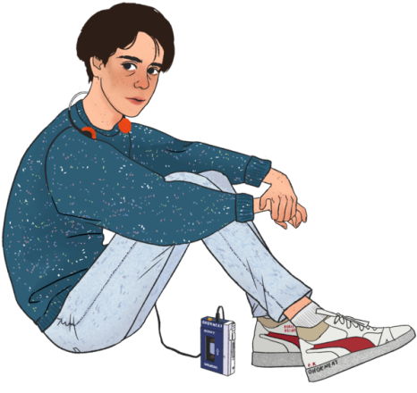 Eddie Likes The Cure - Sitting (500x500), Png Download