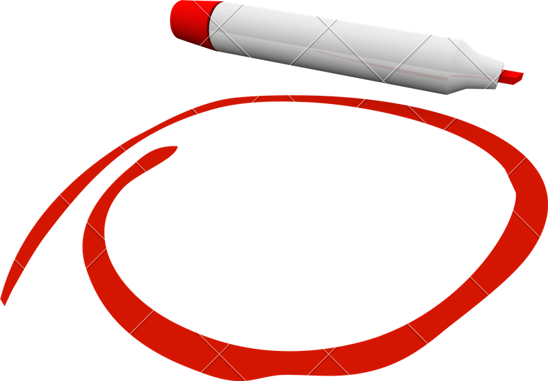 Red Pen Circle Png Royalty Free - Red Circle Pen Png (800x557), Png Download