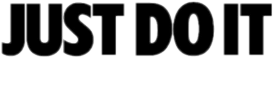 Just Do It Nike Justdoit Font Aesthetic Tumblr Sticker - Just Do It Blue (1024x1024), Png Download