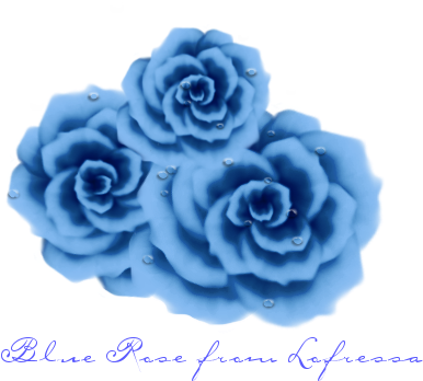 Blue Rose By Lofressa On Deviantart - Blue (479x410), Png Download