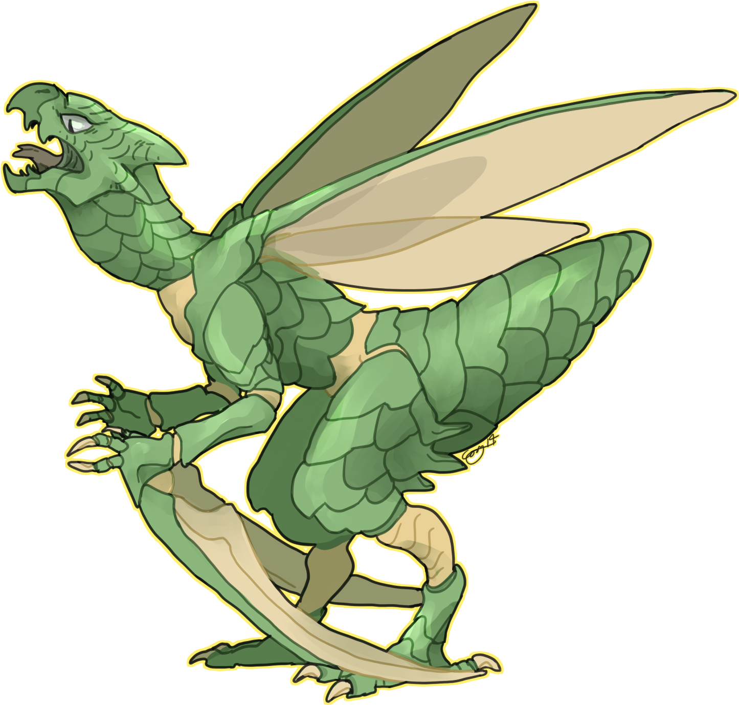 Scyther (1597x1522), Png Download