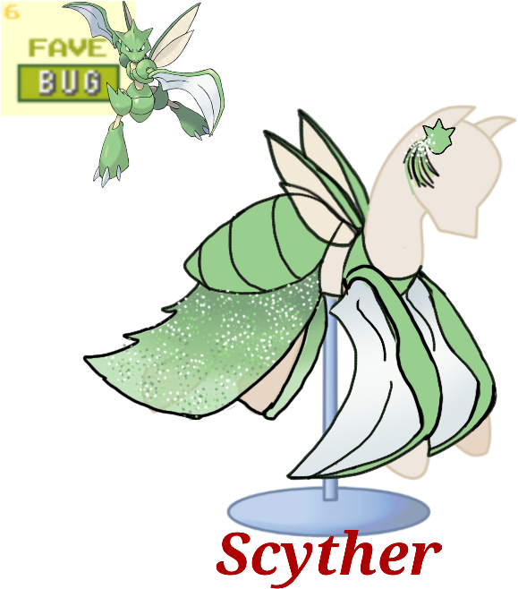 Ask Nora The Alicorn, Artist - Pokemon Scyther (733x660), Png Download