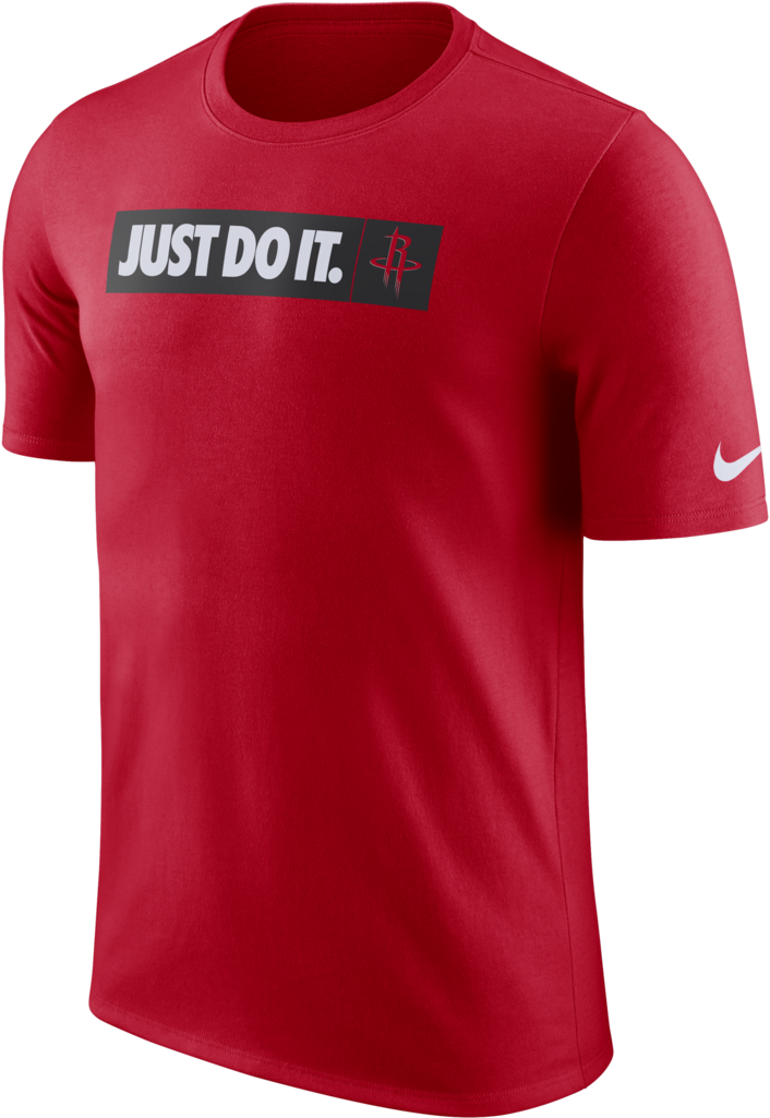 Men's Houston Rockets Nike Just Do It Tee - Just Do (1024x1024), Png Download