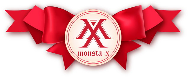 Monsta X Logo + Minhyuk Scarf (659x279), Png Download