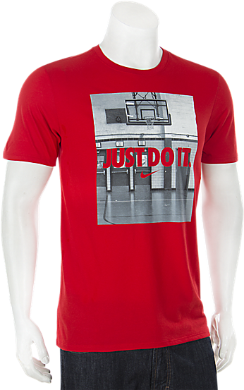 Nike Just Do It Image University Red - Футболка Спортивная Nike Jdi Image Tee Nike, Цвет: (650x650), Png Download