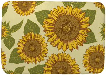 Sunflower Seamless Background Pattern Vector - Sunflower (400x400), Png Download