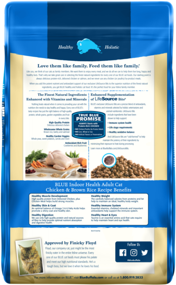 Blue Buffalo Indoor Health Chicken And Brown Rice Recipe - Blue Food For Dogs, Life Protection Formula, Small (391x600), Png Download