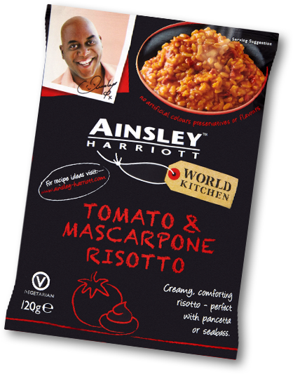 Tomato & Mascarpone Risotto - Ainsley Harriott 3 Pack Cup Soup - Vegetable Chowder (418x533), Png Download