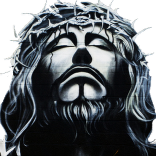 Photo - Jesus Graffiti Art (530x530), Png Download