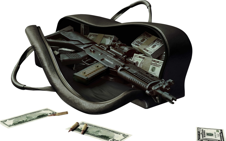 Share This Image - Guns And Money Png (957x600), Png Download