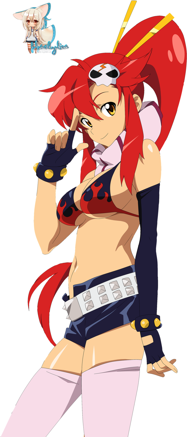 Nia Yoko Gurren Lagann (900x1860), Png Download