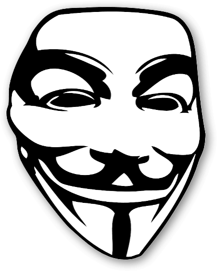 Anonymous Mask Png Transparent Image - Guy Fawkes Mask Clipart (496x600), Png Download