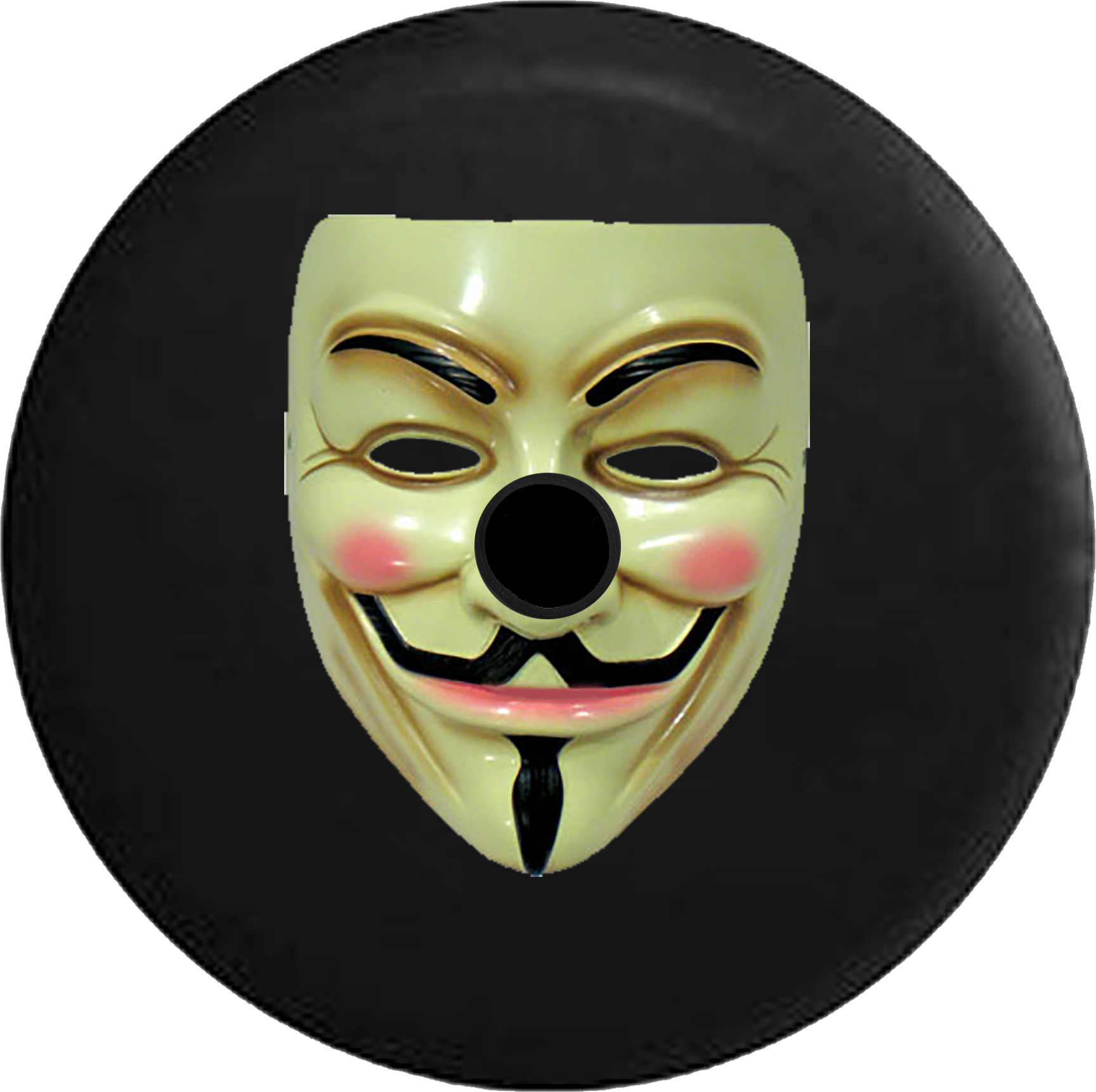 Jeep Wrangler Jl Backup Camera Day Anonymous Mask Guy - Portrait Of A Man (1024x1020), Png Download