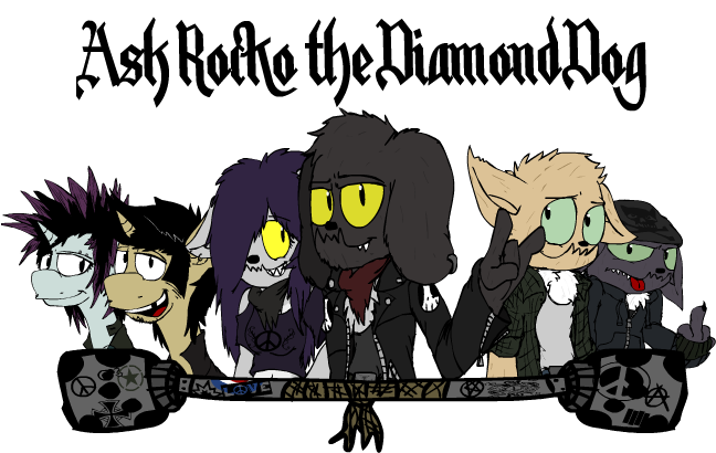 Ask Rocko The Diamond Dog, 300 Followers Holy Fuck - Cartoon (649x526), Png Download