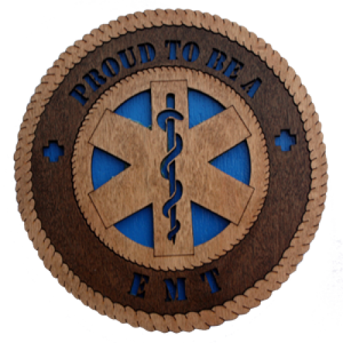 Emt Plaque - 11.3" Navy Diver Wooden Plaque (500x500), Png Download