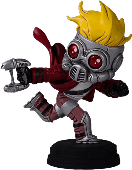 Guardians Of The Galaxy - Guardians Of The Galaxy - Star-lord Animated Statue (600x600), Png Download