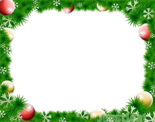 Christmas Border Png Free Download - Christmas Border Png Free (518x409), Png Download