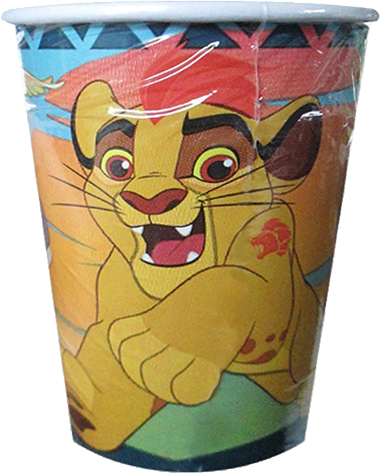 Paper-cups - Amscan The Lion Guard 9oz Paper Cups (8 Count) (758x942), Png Download