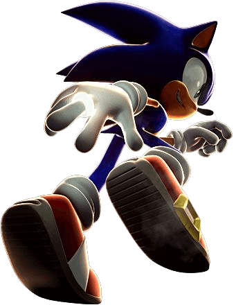 Sonic Pose From The Official Artwork Set For - Sonic Sonic And The Secret Rings (338x440), Png Download