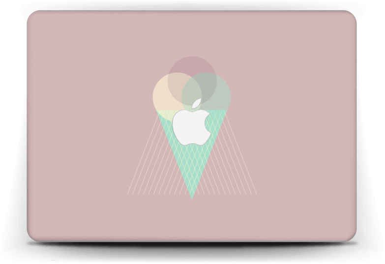 Pinkish Ice Cream - Apple Macbook Air (13", Mid 2017) (800x562), Png Download