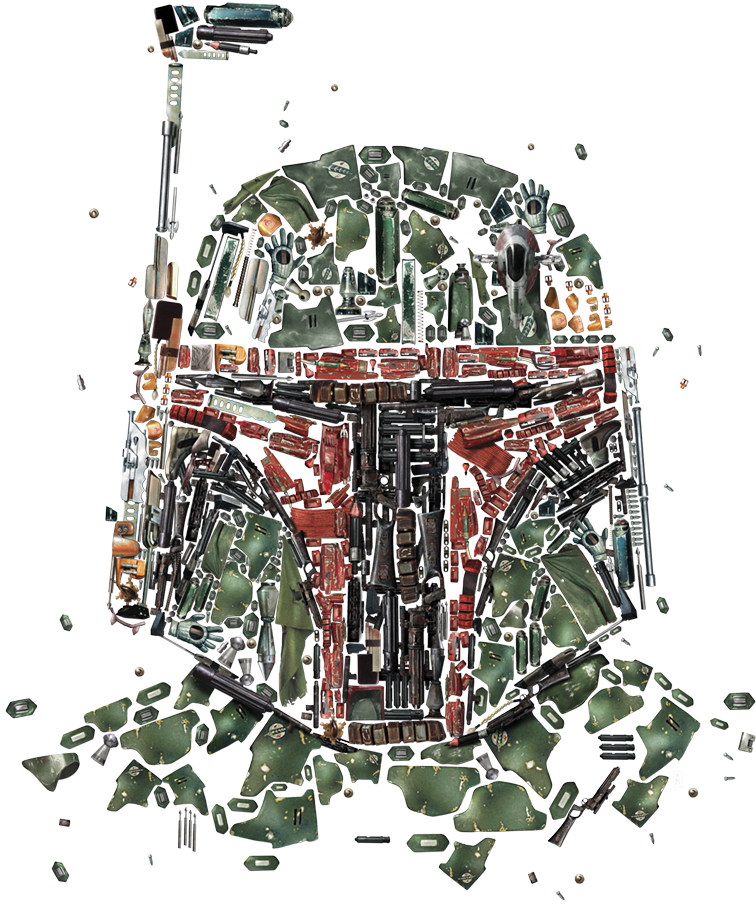 Sugar Drawing Boba Fett - Star Wars Identities Boba Fett (800x1006), Png Download