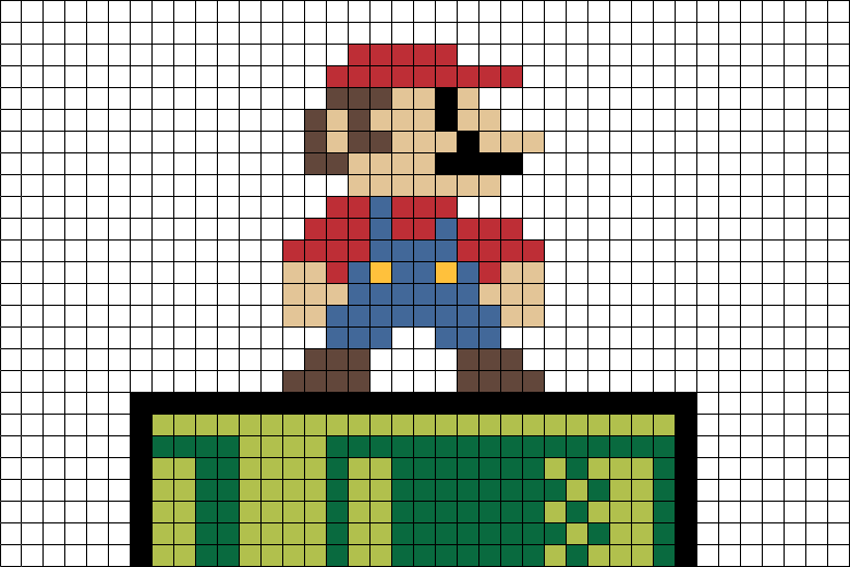 Draw 8 Bit Mario (780x521), Png Download