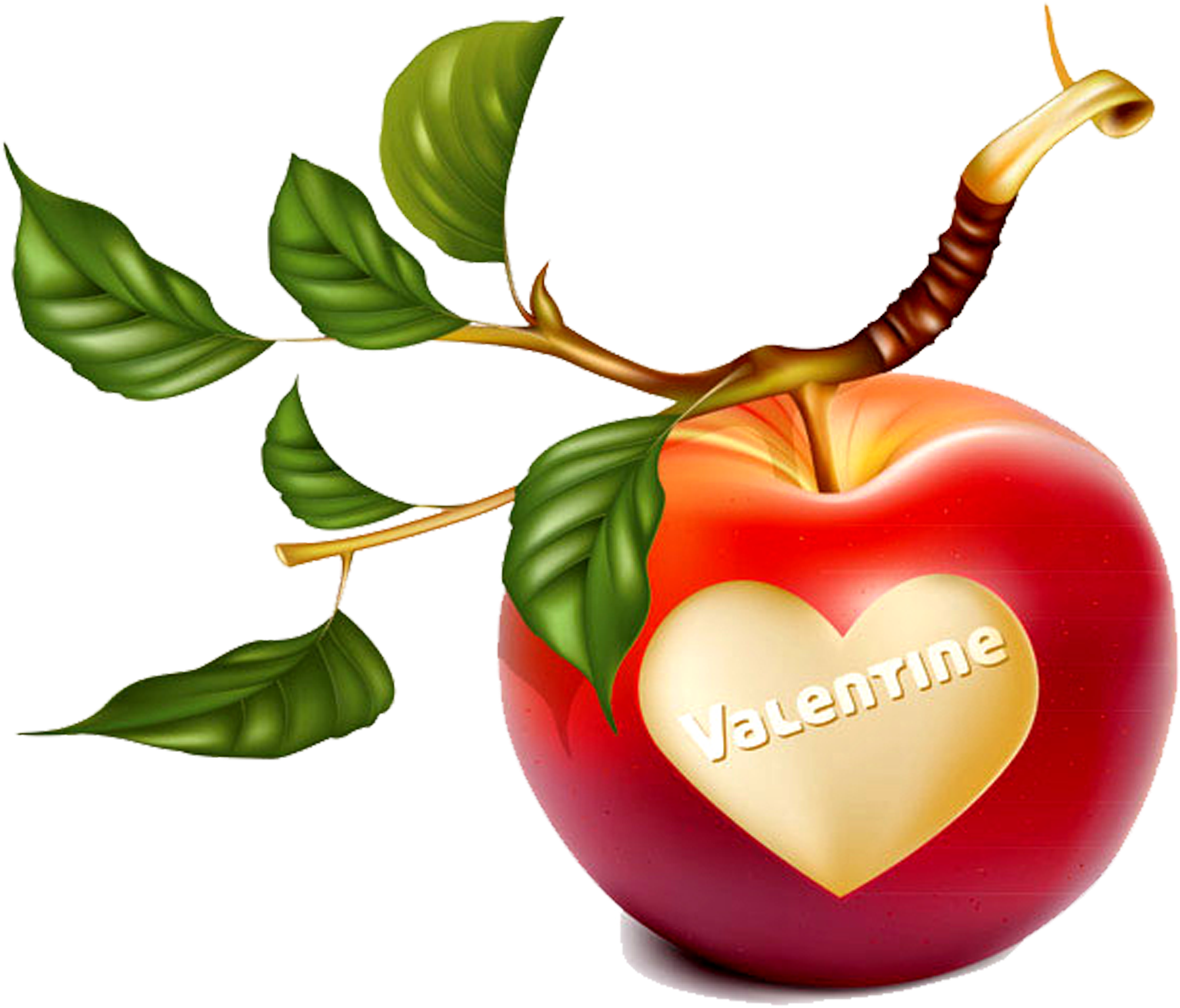 Clipart Freeuse Stock Apple Clip Art Romantic Heart (2362x2362), Png Download