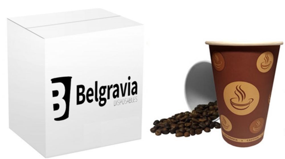 Unbranded 12oz Belgravia Kraft Ripple Paper Cups - (1000x1000), Png Download