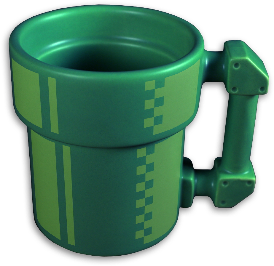 Pillar Candles Of Various Sizes, One In The Warp Pipe - Mario Pipe Mug (1024x1024), Png Download