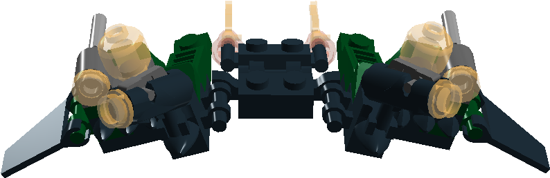Green Goblin's Glider - Amazing Spider Man 2 Lego Goblin Glider (1035x831), Png Download