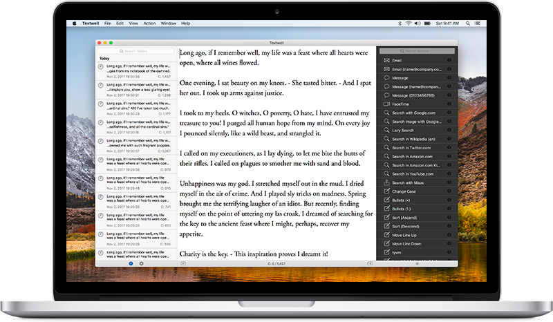 Finally The Experience Comes To Your Mac - Mac Textwell (800x466), Png Download