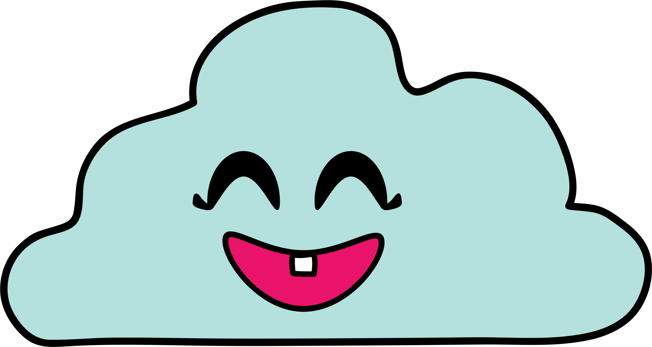 Baby Cloud Icons Png - Baby Cloud Png (2139x1138), Png Download