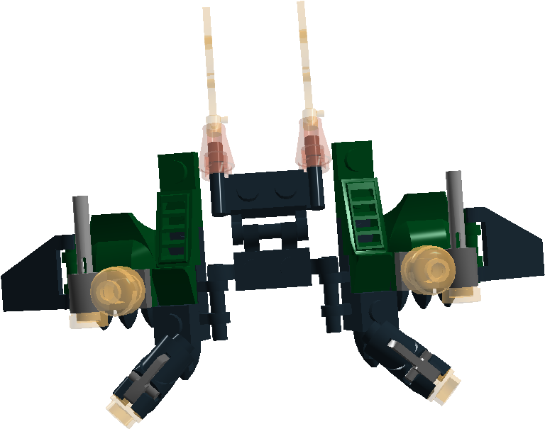 Green Goblin's Glider - Lego Green Goblin Glider (1035x831), Png Download