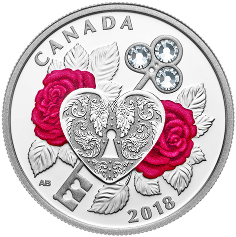 Celebration Of Love $3 1/4 Oz Fine Silver Coin Canada - Celebration Of Love Coin (500x500), Png Download