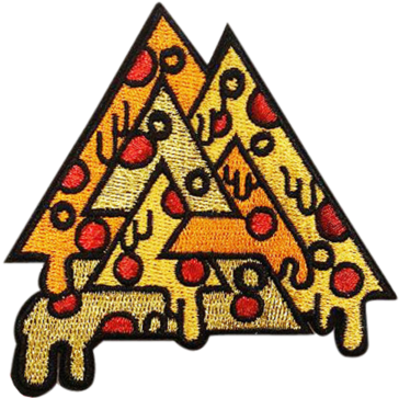 Pizza Valknut Patch - Pizza (600x600), Png Download