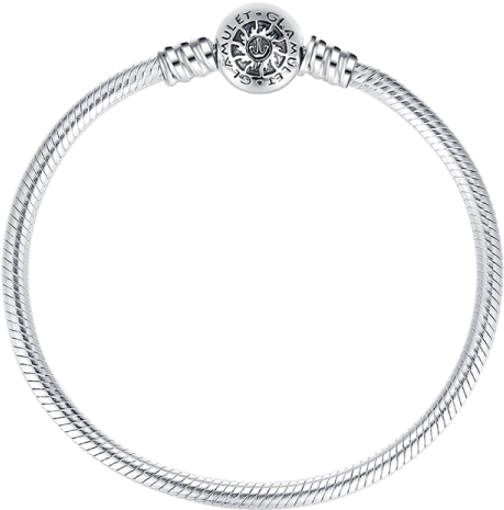 Glamulet Art - 23 Cm Round Clip Classic Bracelet -- (600x600), Png Download