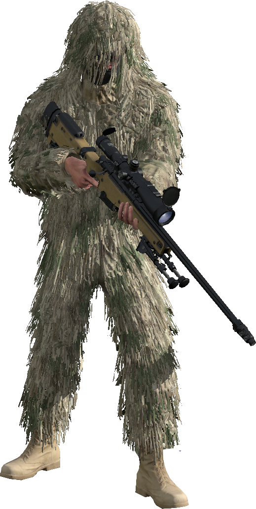 Call Of Duty Ghosts Sniper Png Download - Call Of Duty Sniper Render (519x1032), Png Download