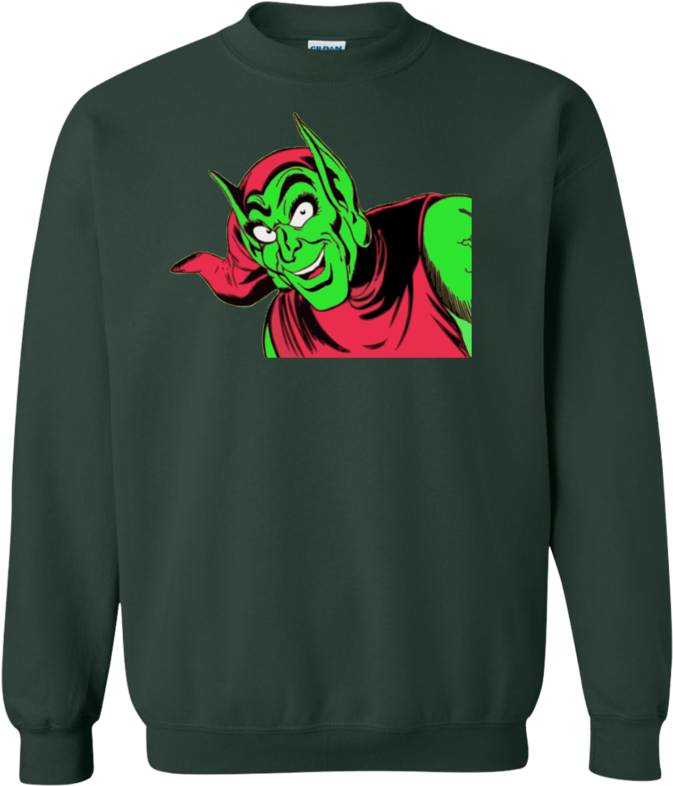 Green Goblin Pullover Sweatshirt [limited Edition] - T-shirt (1155x1155), Png Download