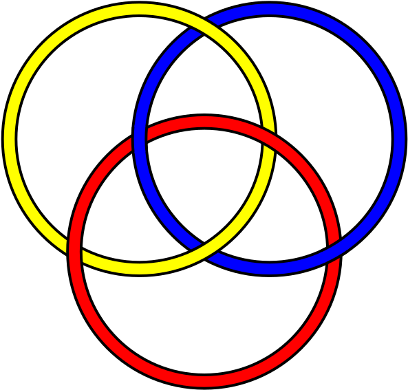 Borromean-rings - Trinity Borromean Rings (500x479), Png Download