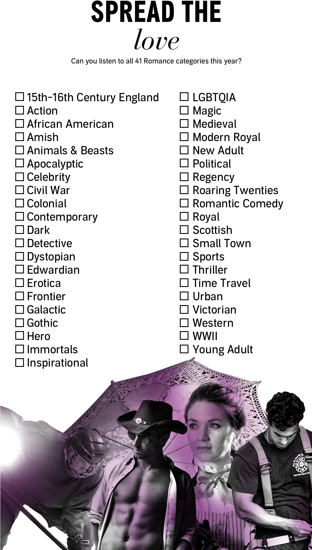 Audible Romance Challenge - Spread The Love Challenge (1080x1960), Png Download