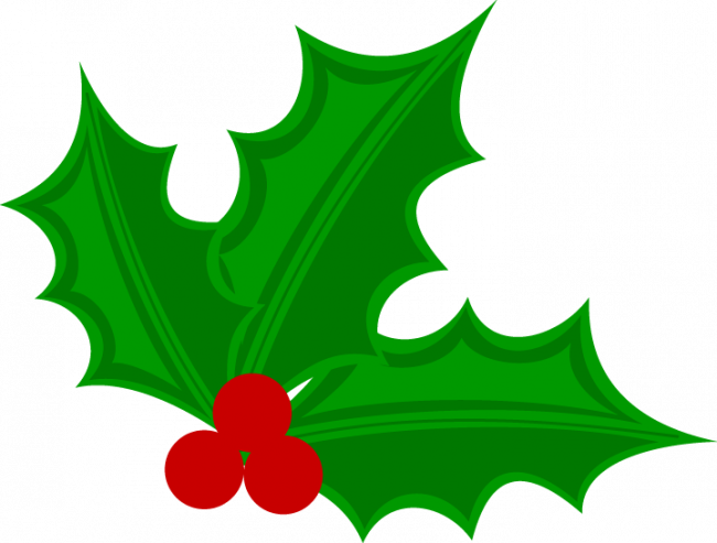Freeuse Library Nice Coloring Pages For Kids Clip Art - Holly Clipart (650x493), Png Download