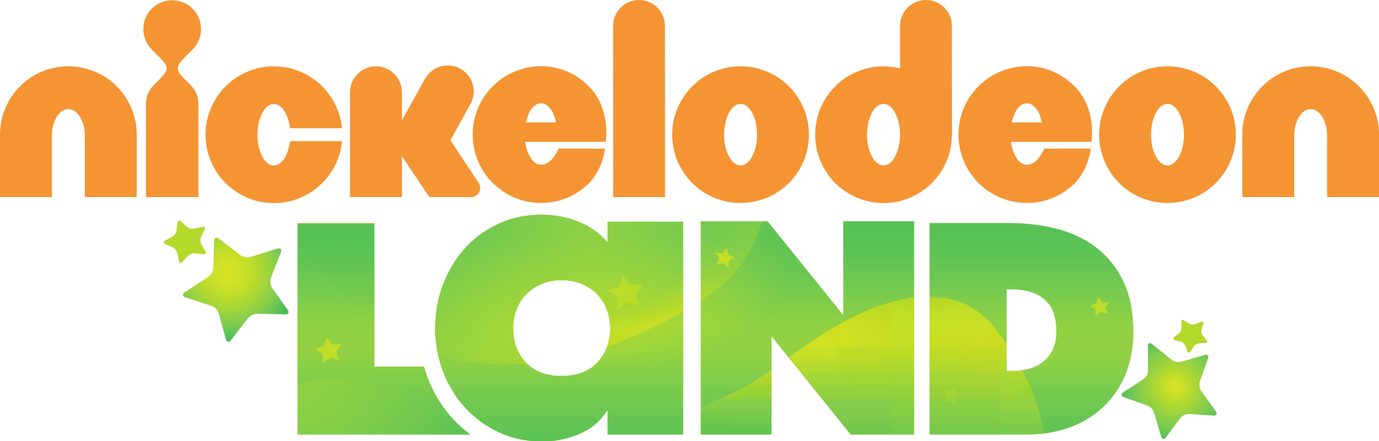 Open - Nickelodeon Land Logo (2000x640), Png Download
