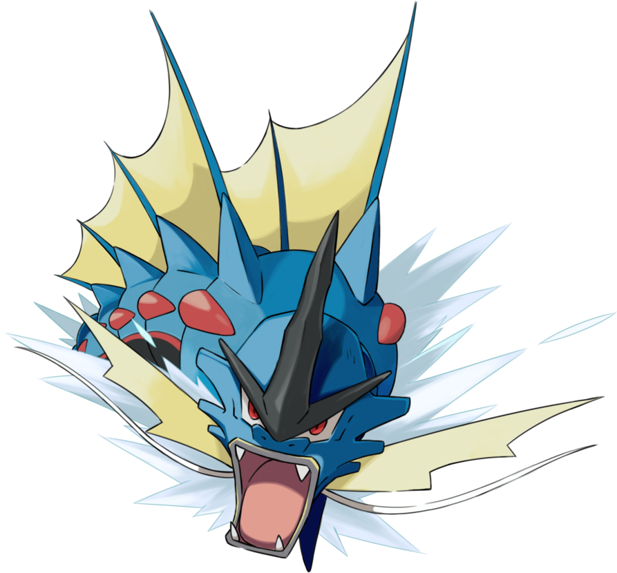 Png - Mega Gyarados (900x829), Png Download