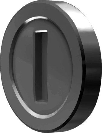 Silver Coin - Super Mario Silver Coin (338x442), Png Download